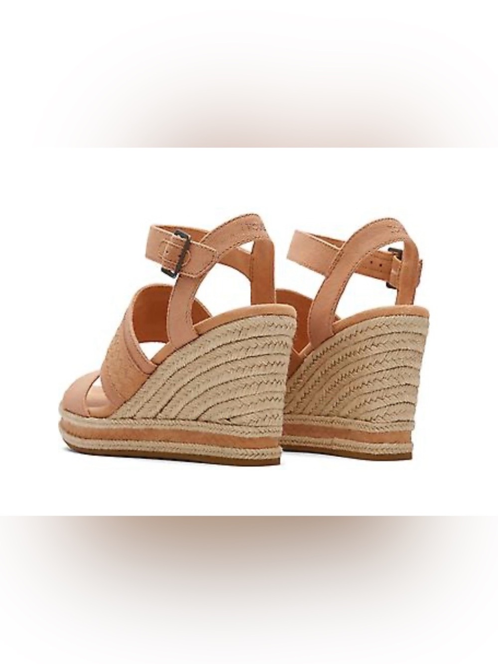 Tom’s Madelyn Sandy Beige Women’s Wedge Platform Sandals Size 9.5 New - Picture 8 of 11